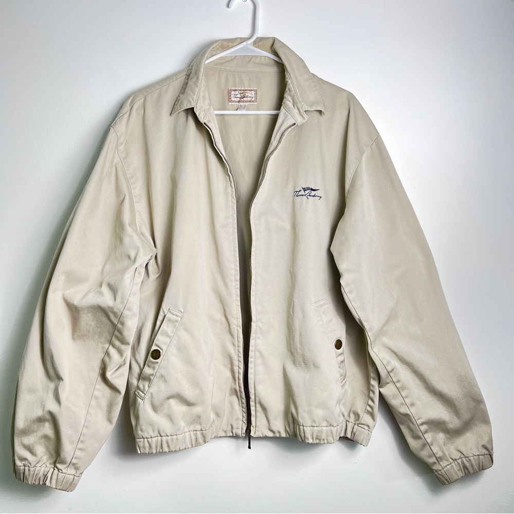 BURBERRY Vintage Thomas Burberry Herrington Beige Jacket - Medium